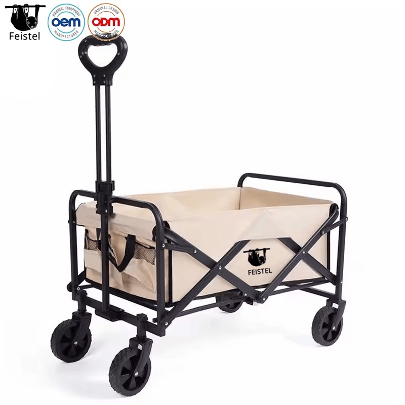 Rolling Storage Cheap Folding Picnic Shopping Cart for Kids Dogs Camping Sports with Universal Wheels – Wagon Cart and Folded Outdoor Wagon price