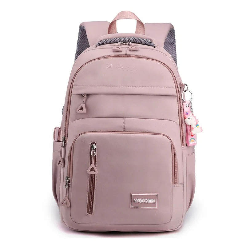 Custom Logo Large Capacity Waterproof Nylon Laptop Backpack Bag for Girls Women Good Quality School Backpack for Teenagers – School Bag and Black Backpack School Bag price