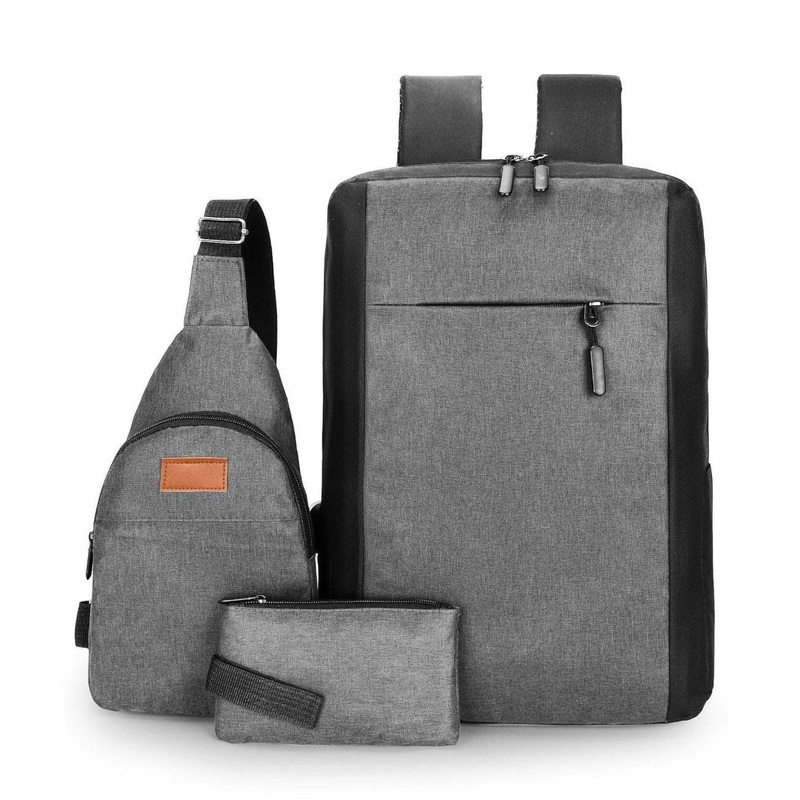 Custom Logo Stylish and Durable 3-Piece Travel Leisure Backpack Notebook Business Office Rolling Laptop Bag – Laptop Backpack and Travel Backpack price