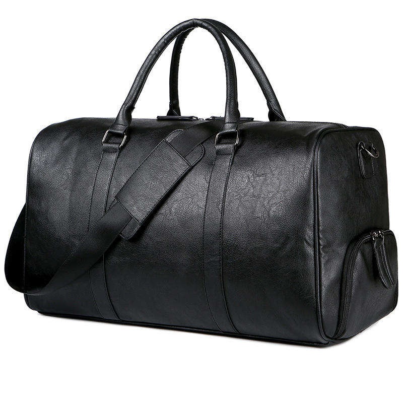 Customized Mens Mature Portable Sports Fitness Duffel Bag PU Leather Luxury Bucket Outdoor Waterproof Travel Bag with Zipper – Backpack and Bag price