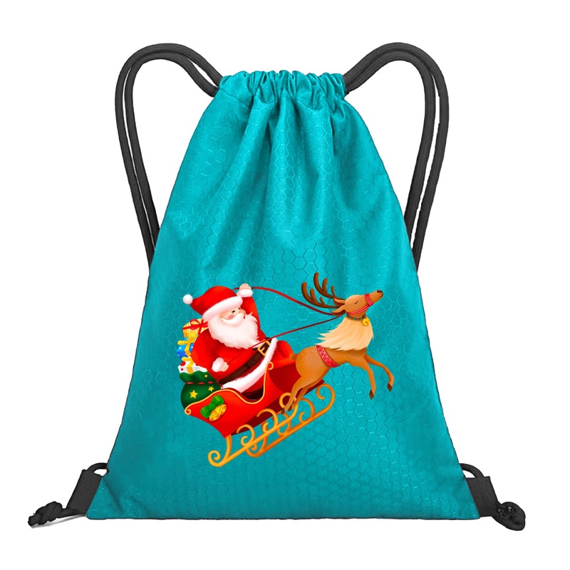 Premium Personalized Gym Drawstring Backpack Bag High-Quality Polyester Christmas Themed Logoperfect for Festive Workouts – Drawstring Bag and Sports Bag price