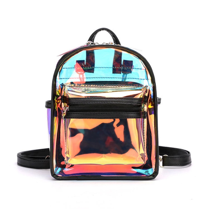 Stylish Mini Womens Holographic Transparent Backpack for Girls – Fashion Backpack and Transparent Backpack price