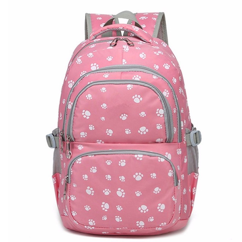 Distributor New Design Teenager Student Girls Polyester Pink School Bag – School Bag and Pink School Bag price