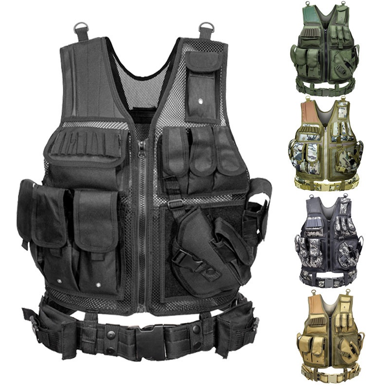 Factory Customized Vest Equipment Tactical Vest Mesh Amphibious Wilderness Exploration Multifunctional Vest – Tactical Vest and Camo Vest price