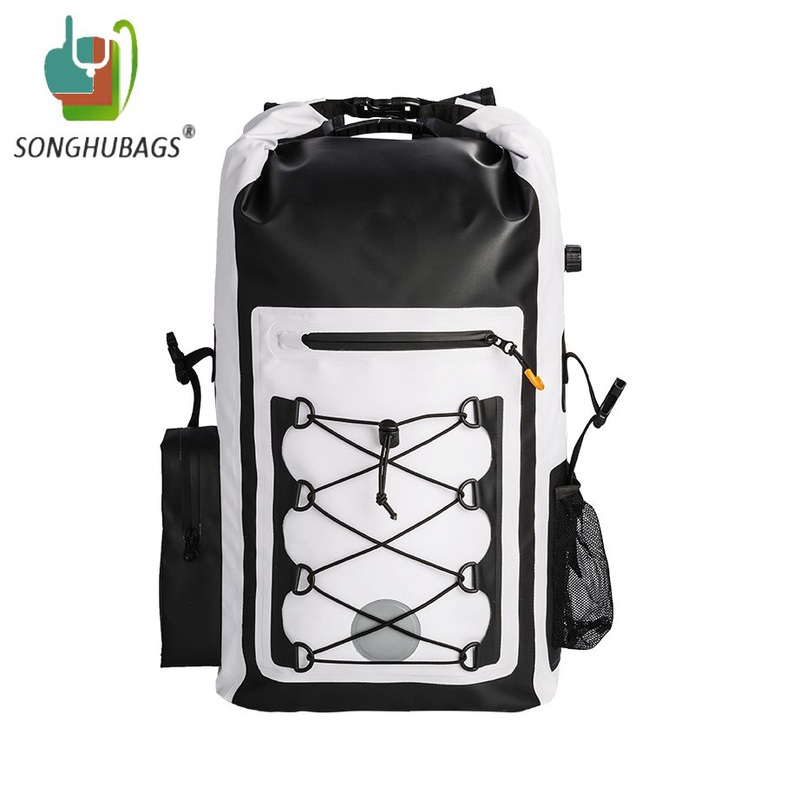 Unisex Human Man New Fashion PVC Tarpaulin White School Outdoor Sports Travel Hunting Hiking Waterproof Dry Backpack Shoulder Bag – Waterproof Bag and Backpack price