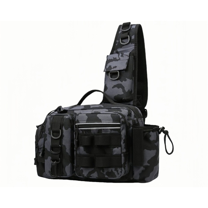 Fishing Chest Bags 600d Nylon Travel/Sports Shoulder Waist Bag Tactical Backpack – Bag and Chest Bag price