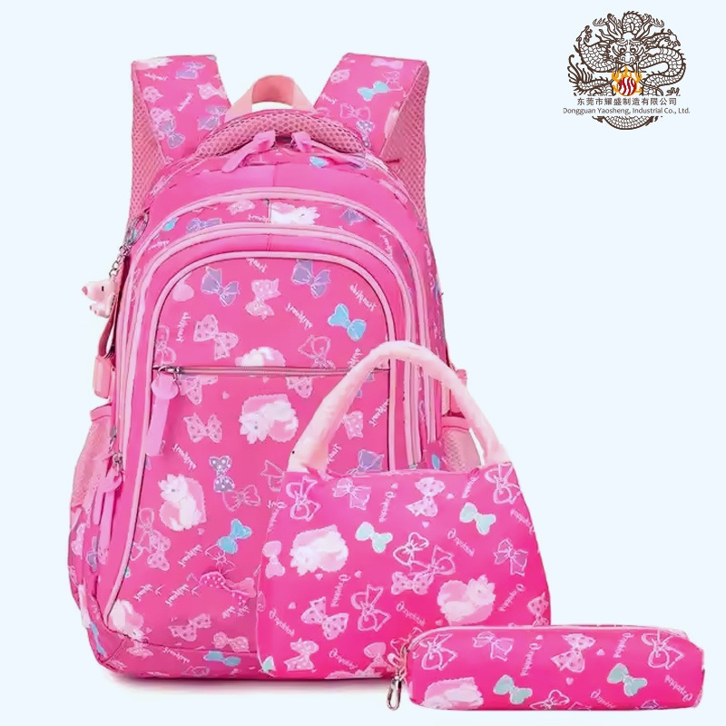 Light Waterproof 3 Pieces Set Backpack Bags Children Lunch School Bags – Backpack and School Bag price