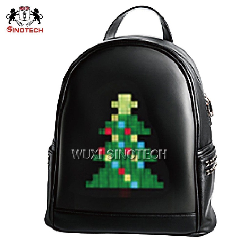 New Outdoor LED Display Screen Mens Shoulder Bag Light Advertising APP Control Walking Messenger Backpack Wireless for Man Unisex – DIY Programming Backpack and Storage Bag price