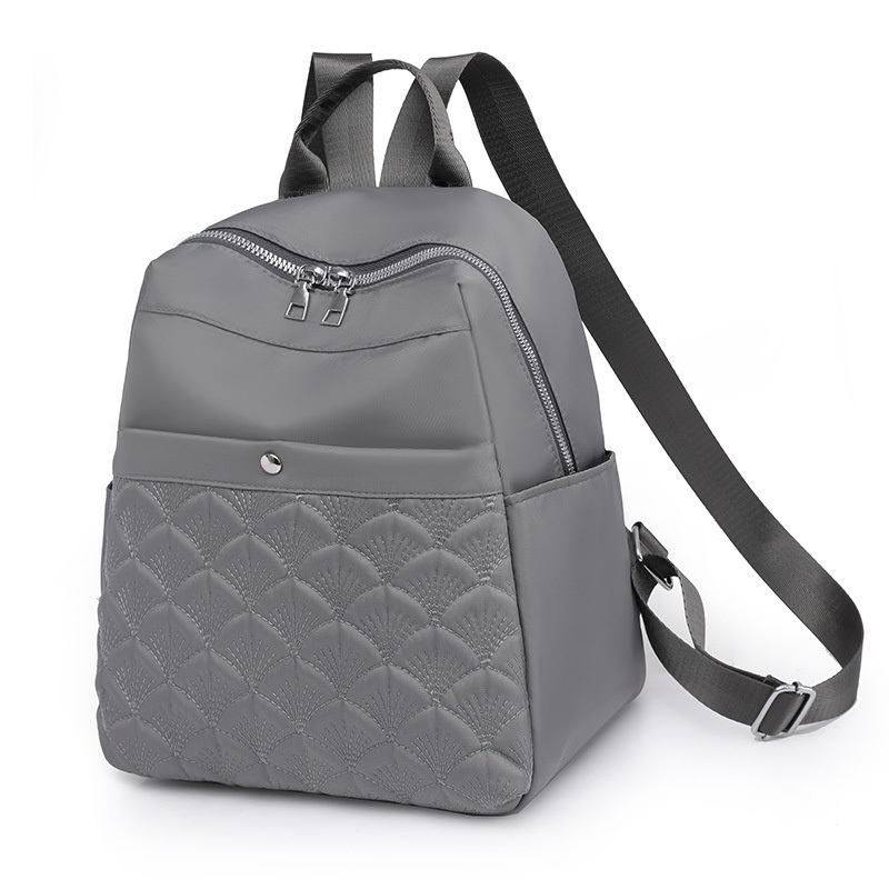 Wholesale Hot Trendy Female Backpack Fashion Stylish School Bag New Embroidered Outdoor Travel Shoulder Bag Large Capacity Women Nylon Backpack – Square Backpack and PU Square Backpack price