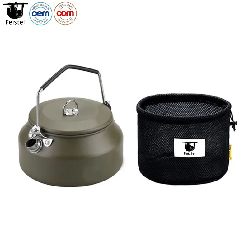 1.4L Outdoor Travel Camping Kettle Aluminum Tea Kettle with Carrying Bag – Campfire Kettle and Boiling Water Kettle price