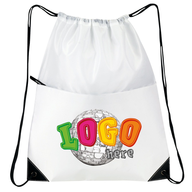 210 Denier Nylon Drawstring Backpack with Front Zipper – Drawstring Backpack with Zipper and Drawstring Bag Backpack price