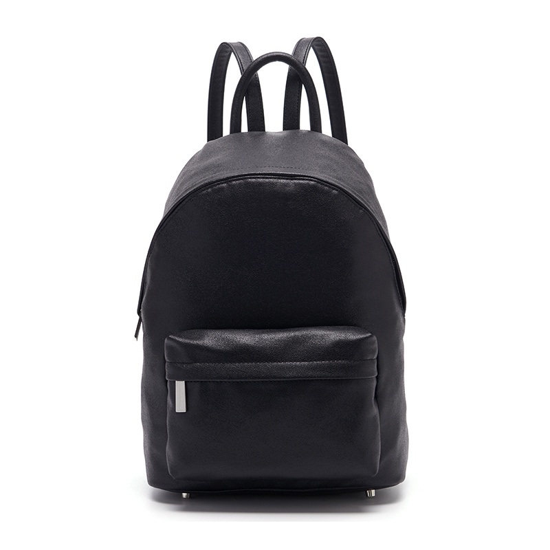 High Quality Black PU Leather Bolsa De Cuero Women Handbag Fashion Men Laptop Backpack 14inch Custom School Laptop Backpack for Men and Women Classic Style – Bag and Backpack price