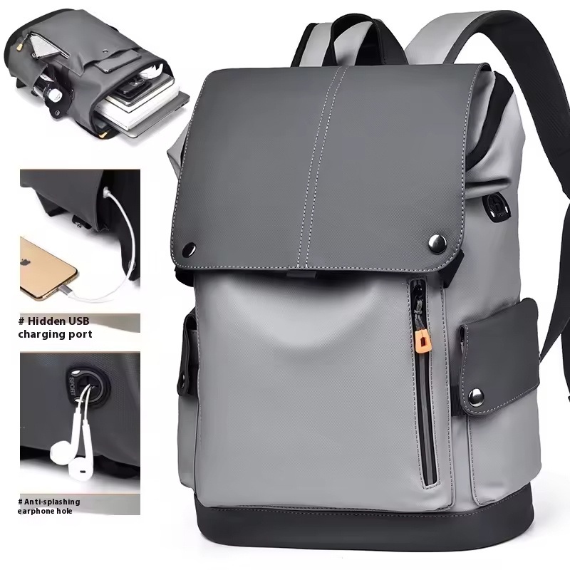 Large Capacity Mens Backpack Trendy PU Leather Detachable Waterproof Light Multi Functional Travel Work Laptop Bag – Laptop Bag and Waterproof Laptop Bag price