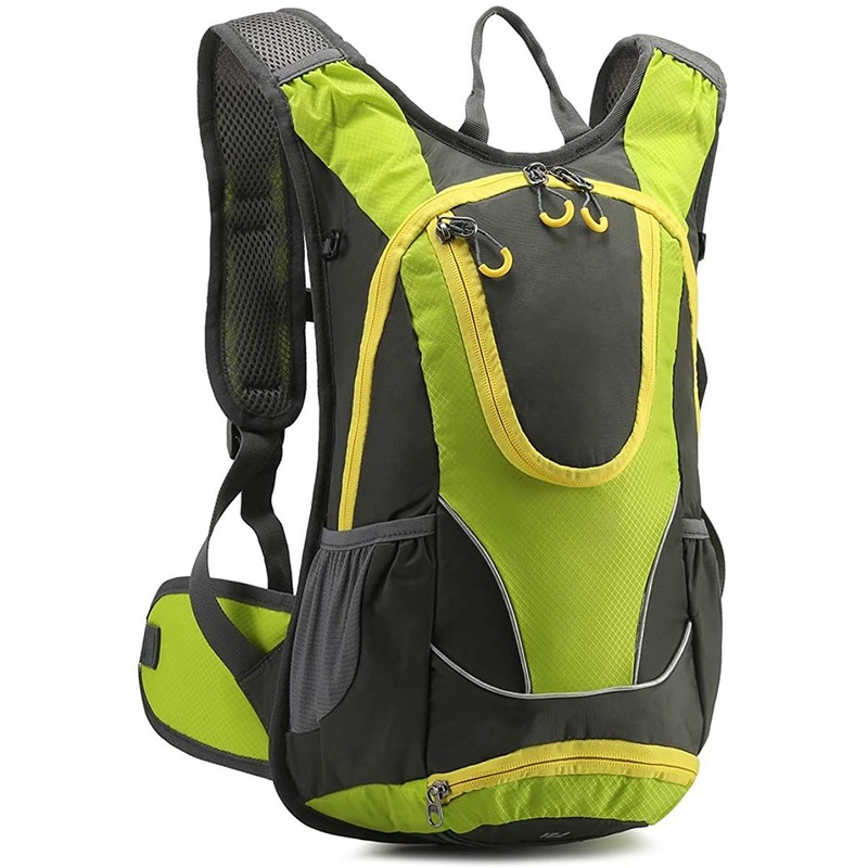 Recyclable RPET Lightweight Fluorescence Shiny Green Outdoor Waterproof Sports Cycling Riding Rnnning Backpack Unisex – Cycling Backpack and Backpacks Cycling price