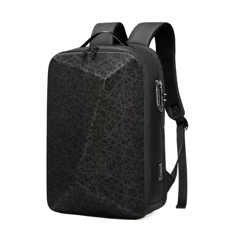 Black Color Hard Shell Backpack with USB Port Travel Bag Large Capacity Bags – Laptop Backpack and USB Backpack price