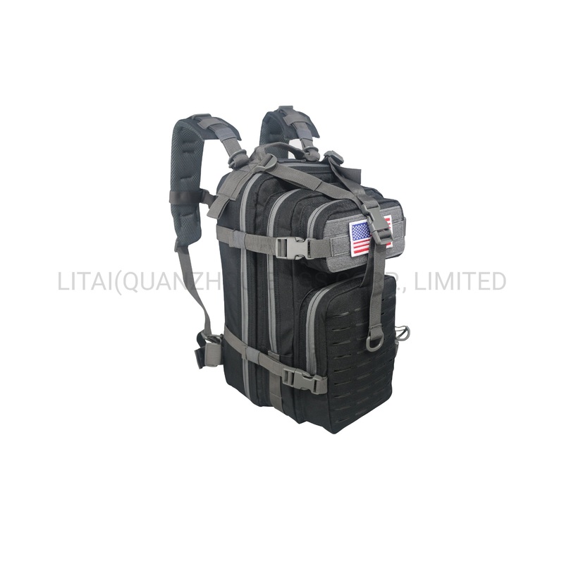 Black & Gray Tactical Bag Small Backpack Laser Cut Bag – Tactical Backpack and Laser Cut Backpack price