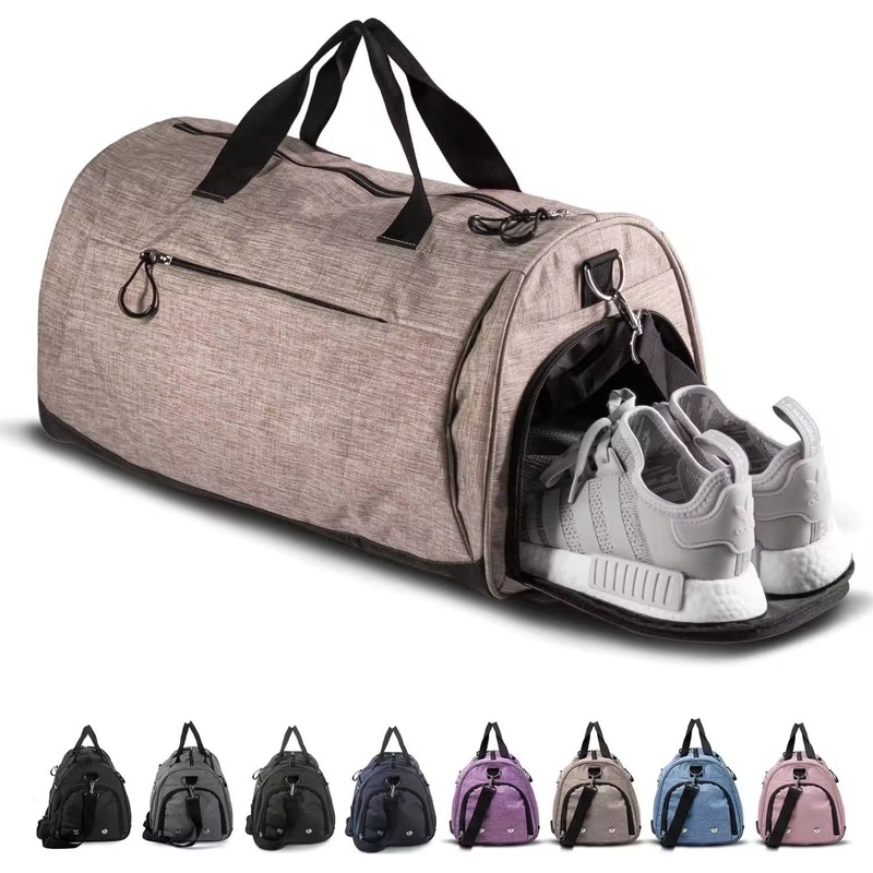 Unisex Sports Gym Bag with Shoes Compartment New Travel Duffel Bag for Men Women Zipper Closure Polyester & Letter Pattern – Travel Bag and Backpack Bag price