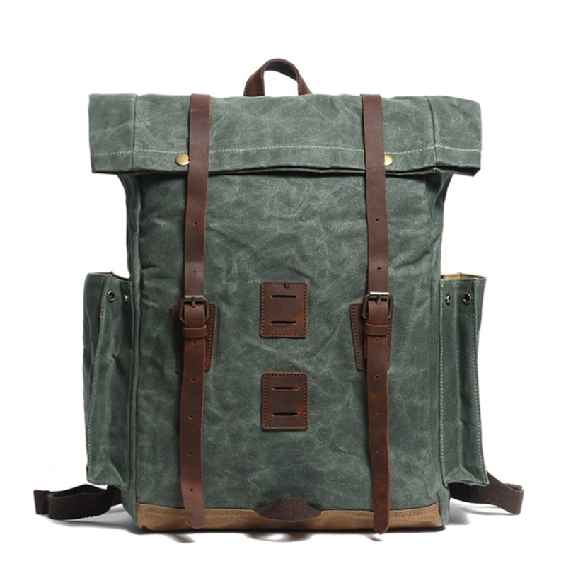 Waxed Canvas and Leather Young People China Sport Backpack Bag Factory (RSF-888005) – Backpack and Sport Backpack price