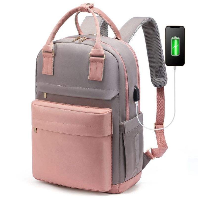 Custom Logo Anti-Theft Waterproof Oxford Laptop Backpack Unisex Nylon Zipper USB Charging Business Travel Students Office Use – Anti-Theft Backpack and Waterproof Oxford Backpack price