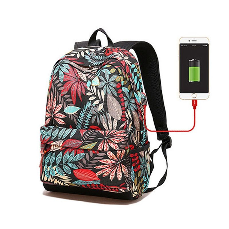 Fashion USB Charging Waterproof Polyester Laptop Backpack for Women – Laptop Backpack and Polyester Backpack price