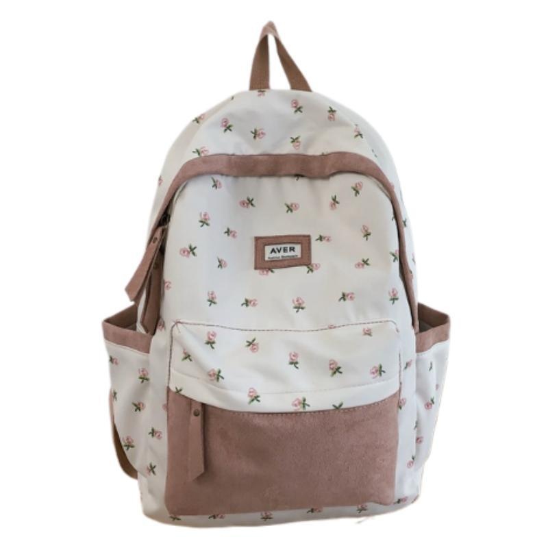 New Style Fashion Good Quality Floral Pattern Simplicity Shoulders Bag – Kids School Bag and Student Backpack price