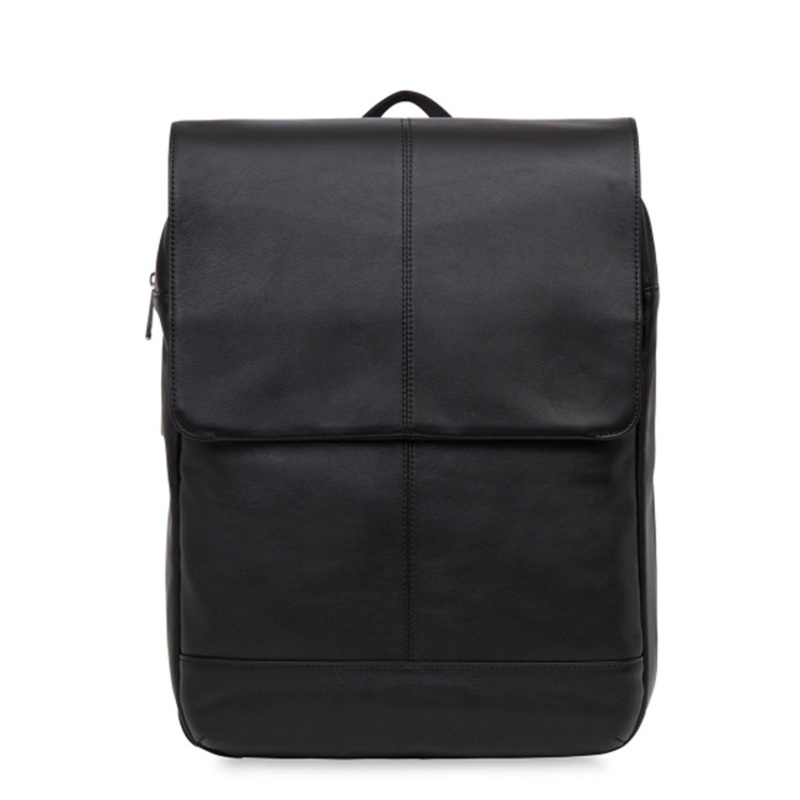Newest Fashion Design Good Quality Black Leather Backpack for School – Leather Backpack and Backpack Men price