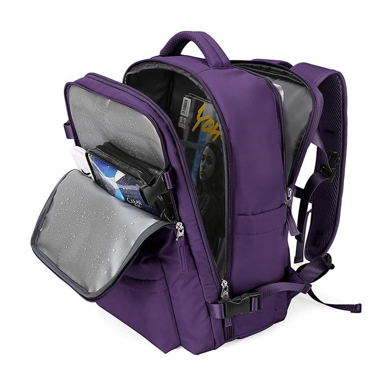 Nylon Laptop Backpacks School Bags Unisex Custom Logo Purplr Backpack – Backpack and School Backpack price