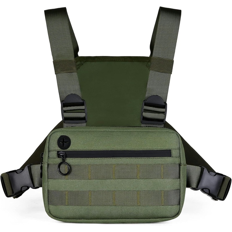 Reflective Chest Rig Bag with Multi Pockets for Night Running Cycling Walking – Running Chest Bag and Sports Chest Bag price