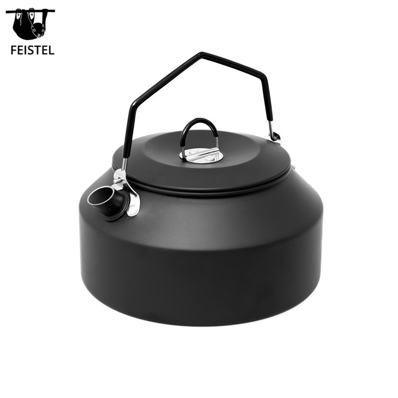 1.6L Campfire Coffee Tea Pot Camping Kettle Fast Heating Outdoor Gear Great for Ultralight Portable for Hiking Picnic Travel – Camping Tea and Kettles Camping Cooking Set price