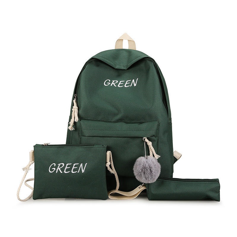 3 Pieces Candy Color Students School Bag Large Capacity Unisex Backpack – School Bag and Backpack price