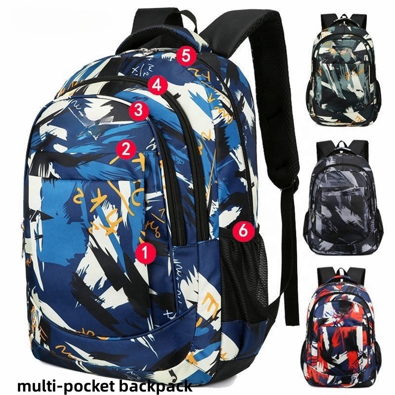 New Custom Printing Stylish Outdoor Travel Business Casual Backpack Sport Bag Large-Capacity Student Backpack School Bag for Teenager – Large-Capacity Student Backpack and Travel Business Casual Backpack price