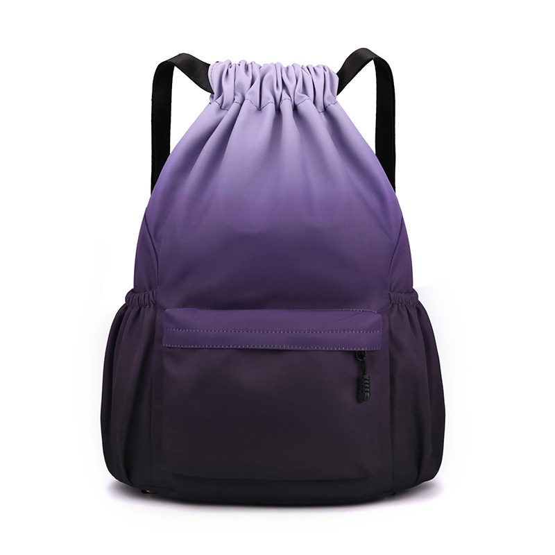 Rainbow Large Capacity Sport Student Backpack Waterproof Nylon Gym Bag Colorful Drawstring Backpack – Fashion Backpack and Rainbow Color Backpack price