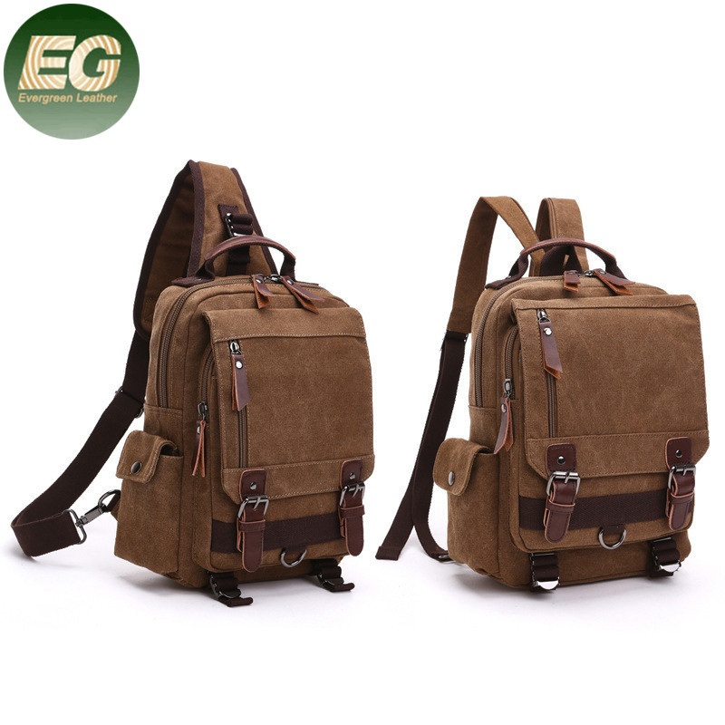 SA53 Outdoor Sling Bag Hiking Backpacks for Men Women Crossbody Shoulder Chest Daypack Travel Rucksack Canvas Backpack – Canvas Backpack and Rucksack Backpack price