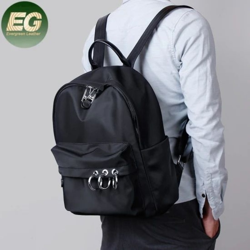 Sh1892 Black Outdoor Mens College Private Label OEM Nylon Backpacks Luxury School High Quality Waterproof Purse Manufacturer Custom Logo Backpack – Custom Logo Backpack and Backpack Manufacturer price