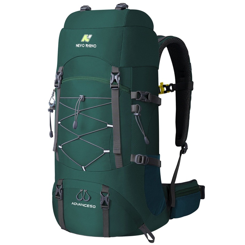 50L Waterproof Mountaineering Backpack Hiking Bag with Rain Cover – Travel Backpack Bag and School Backpack Bag price