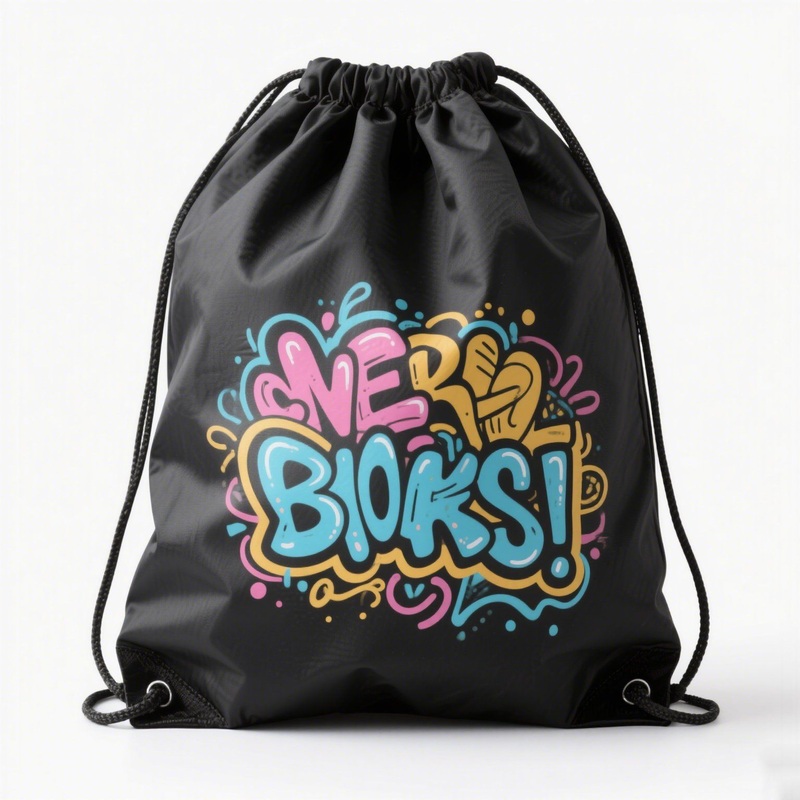Canvas Drawstring Bags Custom Graffiti Bulk Production – Drawstring Backpack and Drawstring Bag price