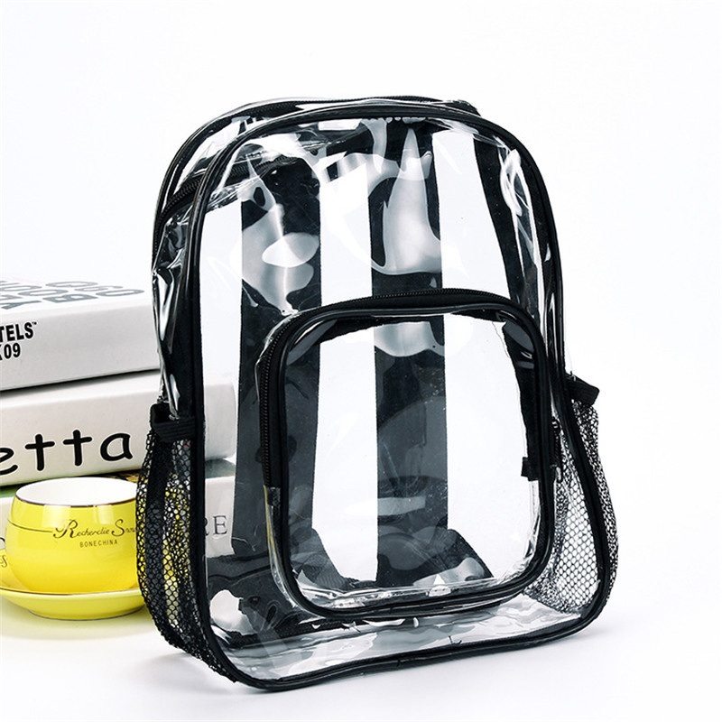 Customized Waterproof Transparent PVC Zippered Clear Backpack School Bag – Clear Bag and Shcool PVC Bag price