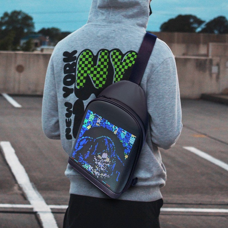 High Quality Pack APP Crossbody Waterproof for Panel LED Sling Bag – LED Sling Bag and Light-up Field Bag price