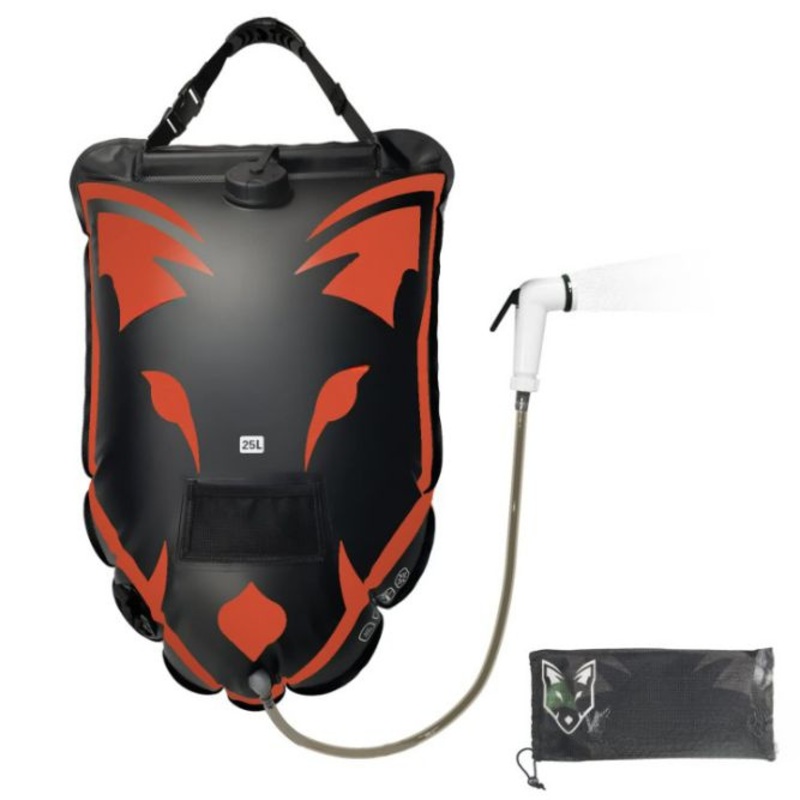 Portable Solar 25L Shower Head Camping Beach Swimming Orange Outdoor Water Bag – Outdoor Water Bag and Outside Water Bag price