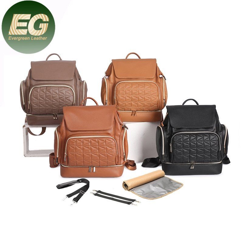 Sh2208 Nappy Leather Mommy Bags Travel Large Logo PU Baby Custom Diaper Bag Backpack – Backpack Bag and Backpack price