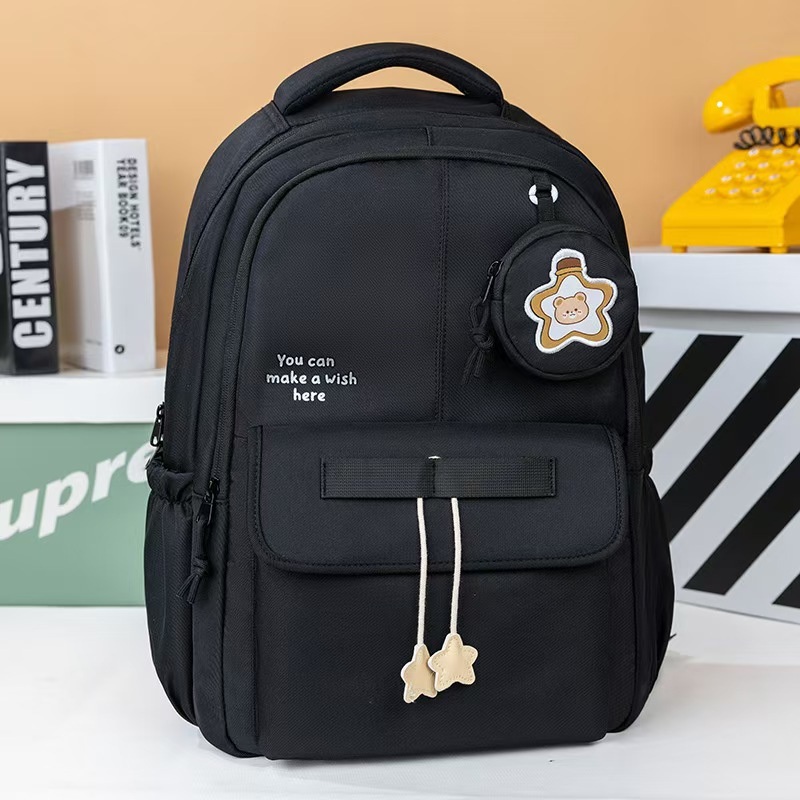 Simple Black Teenage Middle High School Backpack Bag for Boys – Bag and School Bag price