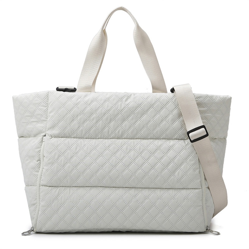 Waterproof Large Capacity Ladies Puffer Duffle Tote Travel Bag Handbag Quilted Puffer Tote Bag for Women – Sports Bag and Travel Bag price
