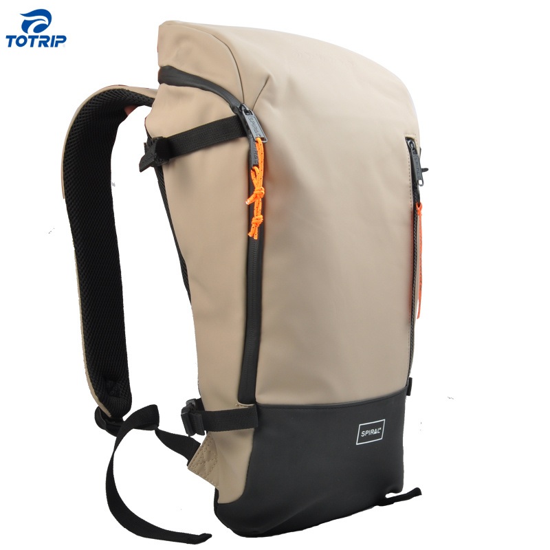 Custom Fashion Young Man PU Leather Waterproof Backpack – PU Backpack and Leather Backpack price