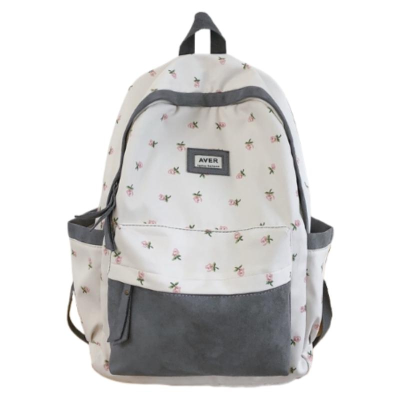 Fashion Little Cute Flowers Printed Travel School Casual Backpack – Kids School Bag and Student Backpack price