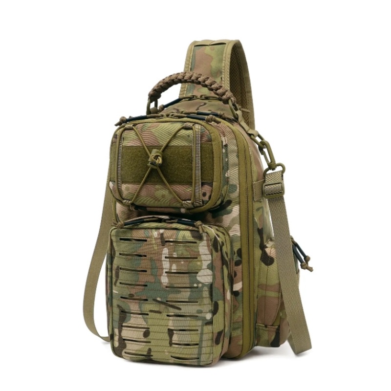 Nylon Tear Resistant Laser Fishing Bag Single Strap Tactical Concealed Carry Sling Backpack with Fishing Rod Holder Fashion Tactical Backpack – Tactical Backpack and Tactical Outdoor Backpack price