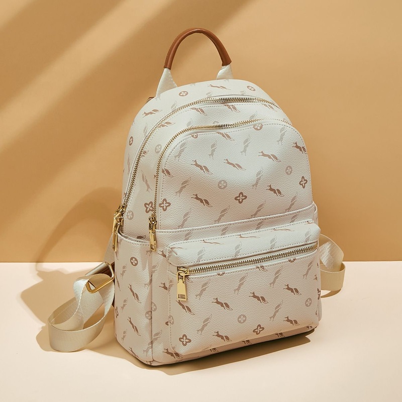 Shoulder Bag Womens 2024 Light Luxury Large-Capacity Printing Schoolbag Female Female Computer Backpack Female Models of Shoulder Bag Explosive Models – Womens Backpack and Backpack price