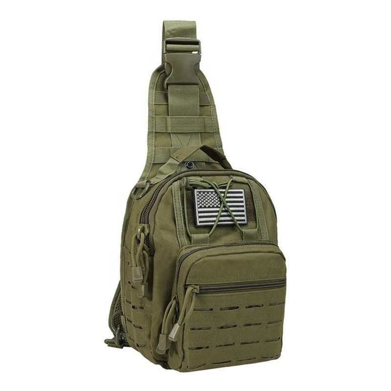 Waterproof Laser Cut Molle Outdoor Hiking Tactical Shoulder Sling Chest Bag for Men – Ifak Bag and First Aid Kit price