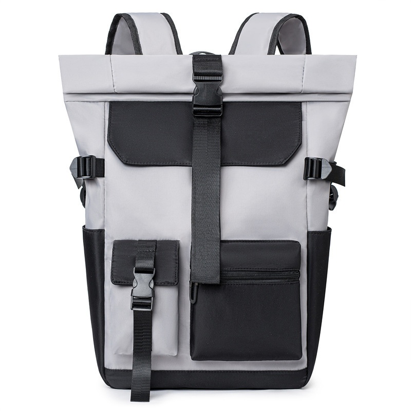 Wholesale Korean Style Fashion Travel Trendy Casual Mens Backpack with Color Blocking Student School Laptop Backpack – Travel Backpack and Sports Backpack price