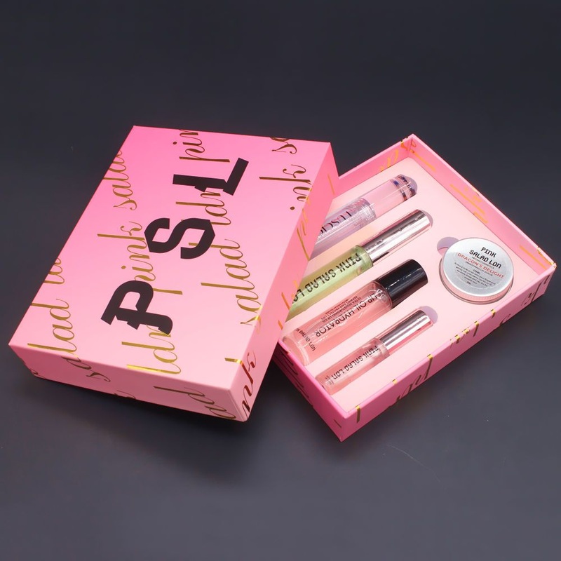 Custom Made Paper Pink Lip Gloss and Lip Liner Set Gift Packaging Box Cosmetic for Lip Gloss Lip Gloss – Pink Lipgloss Box and Lip Gloss Boxes price