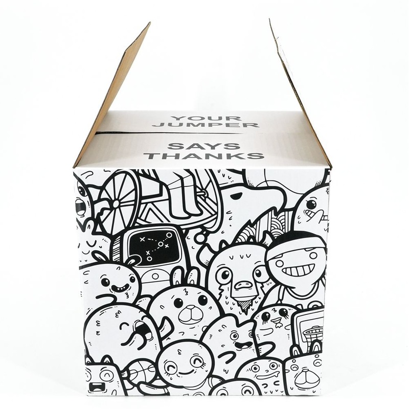 Wholesale Cartoon Black and White Custom Design Corrugated Carton Packaging Paper Box – Packaging Box and Cardboard Box price